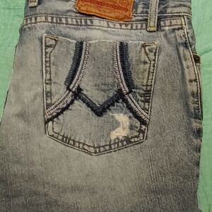 Lucky Brand Dungaree Cut Off Shorts size 8/29